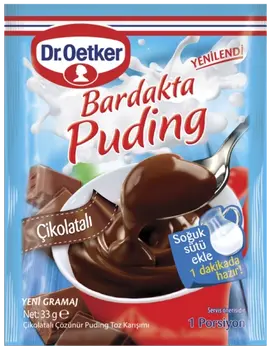 Dr. Oetker Bardakta Puding - Çikolatalı