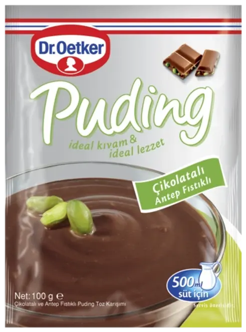 Dr. Oetker Puding Çikolatalı Antep Fıstıklı