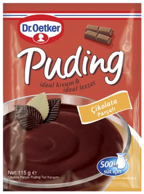 Dr. Oetker Puding Çikolata Parçalı