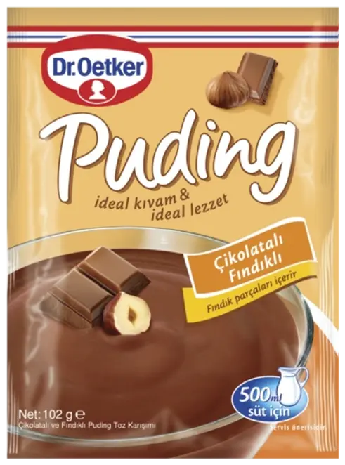 Dr. Oetker Puding Çikolatalı Fındıklı