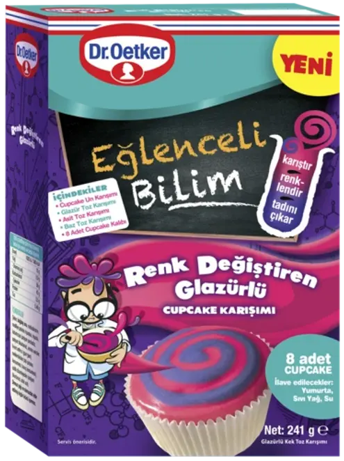 Dr. Oetker Renk Değiştiren Glazürlü Cupcake Karışımı