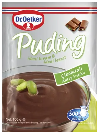 Dr. Oetker Çikolatalı Antep Fıstıklı Puding