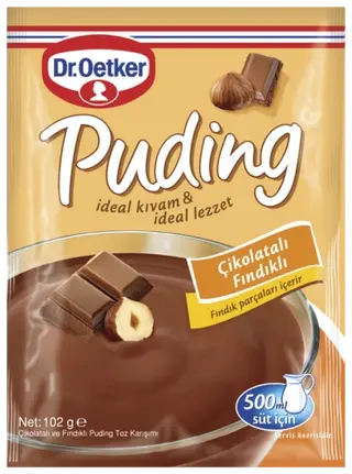 Dr. Oetker Çikolatalı Fındıklı Puding