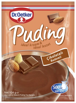 Dr. Oetker Çikolatalı Bademli Puding