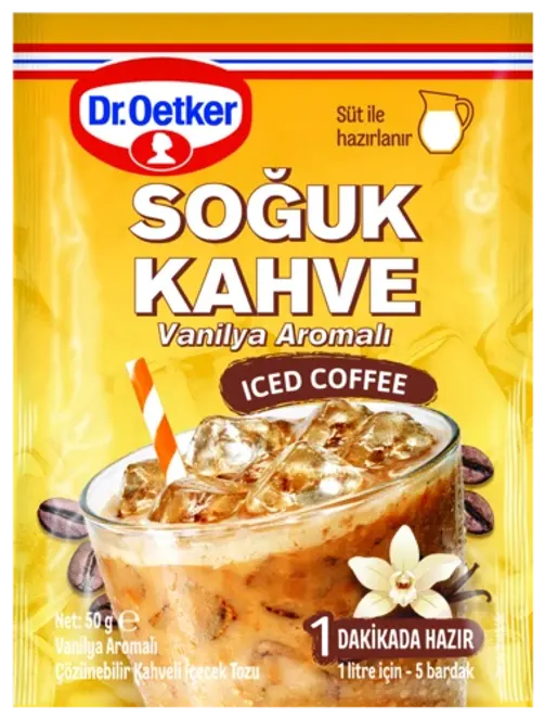 Dr. Oetker Vanilya Aromalı Soğuk Kahve