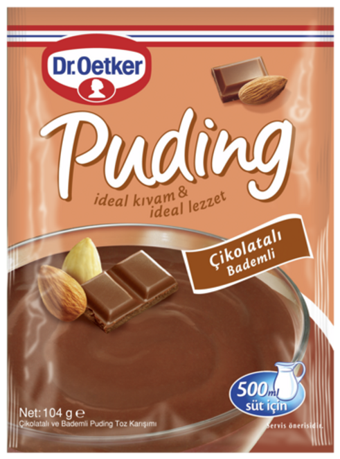 Dr. Oetker Puding Çikolatalı Bademli