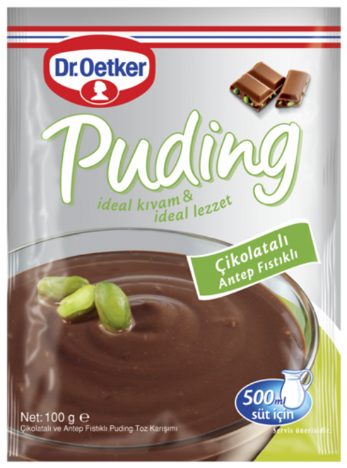 Dr. Oetker Puding Çikolatalı Antep Fıstıklı