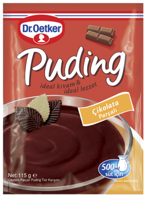 Dr. Oetker Puding Çikolata Parçalı