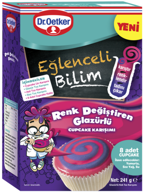 Dr. Oetker Renk Değiştiren Glazürlü Cupcake Karışımı