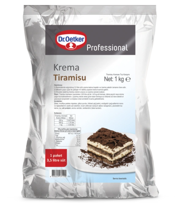 Dr. Oetker Tiramisu Aromalı Krema (1 kg)