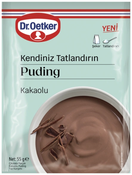 Dr. Oetker Kendiniz Tatlandırın Kakaolu Puding